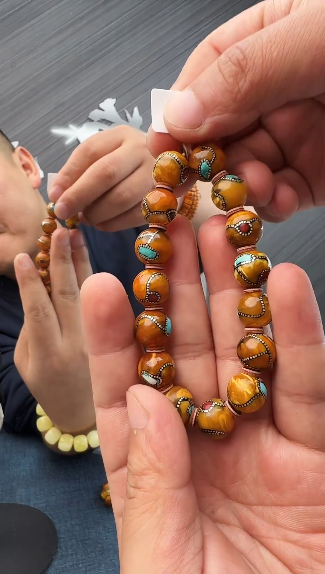 蜜蜡未镶嵌珠宝奇石假一罚十19，多样性发其一