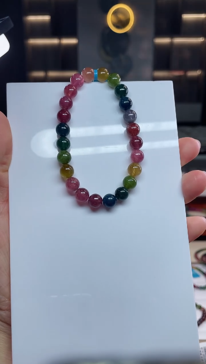 单圈手串未镶嵌碧玺（多样性发一条）T