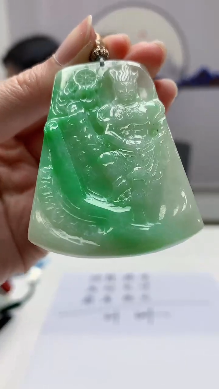 【闪购商品】定制翡翠未镶嵌0405zm-毛货挂件人物36