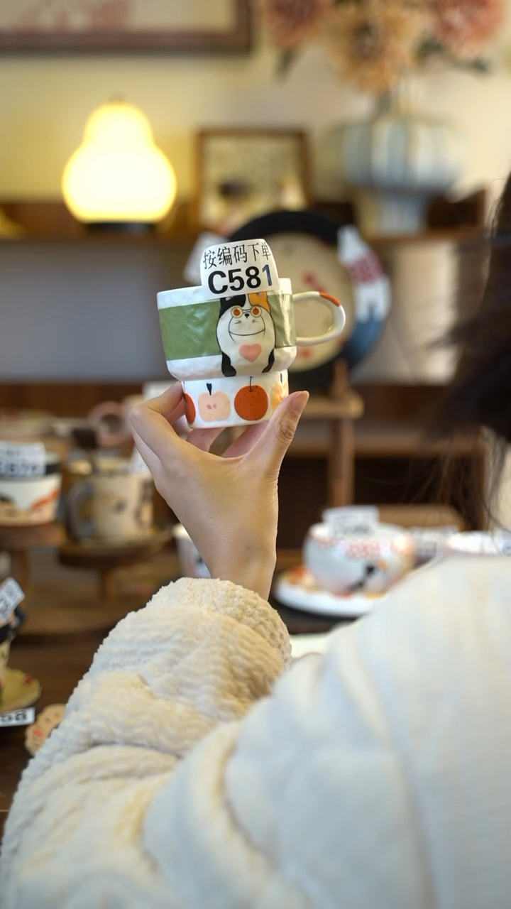 摆件陶c581 阿满屋手工手作陶瓷 