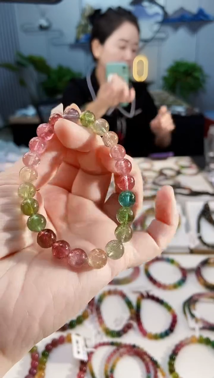 【闪购商品】碧玺手链未镶嵌G2428单圈颜色微差发1