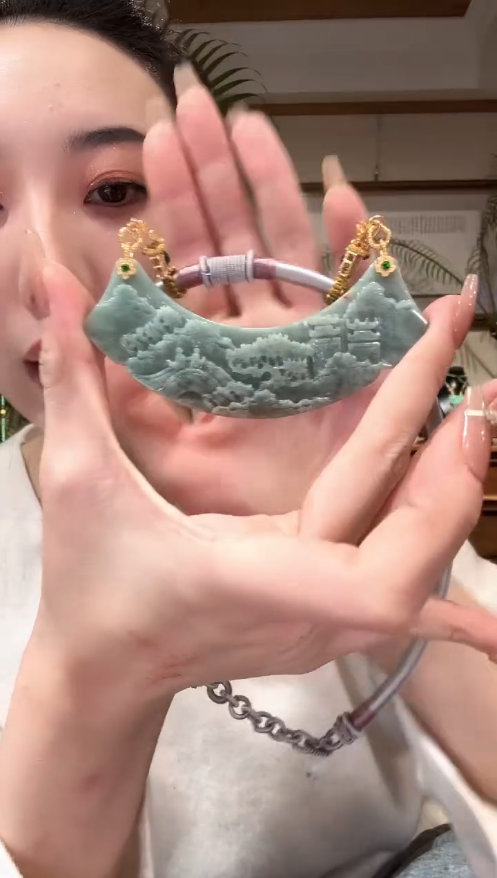 【闪购商品】翡翠颈饰未镶嵌国风