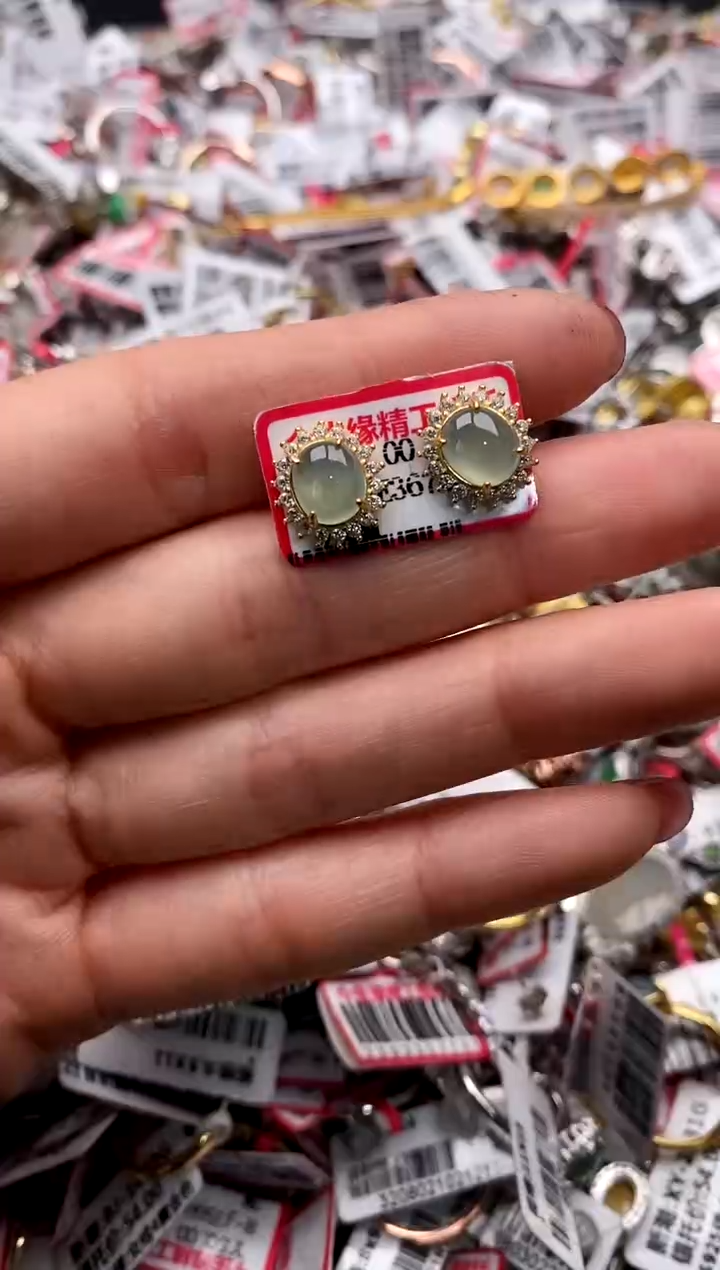 【闪购商品】翡翠戒指银S925镶嵌333333333    4