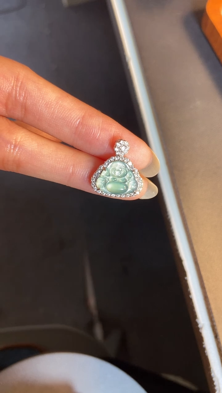 吊坠(不含链)银S925镶嵌翡翠1