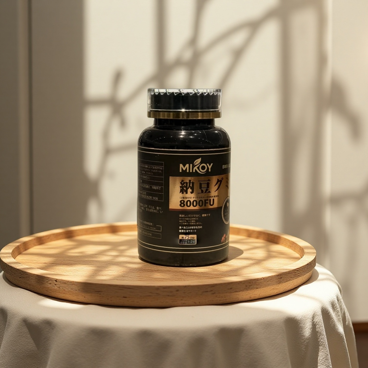 日本进口！8000fu纳豆凝胶糖果F217