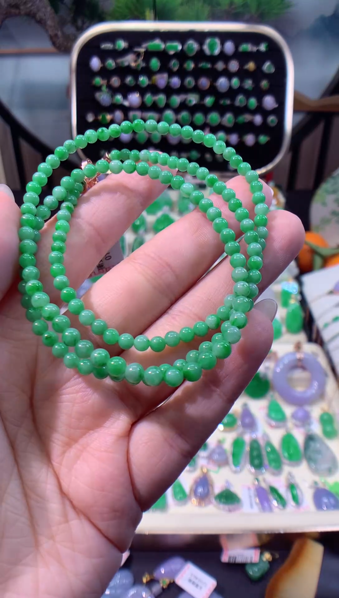 【闪购商品】翡翠颈饰未镶嵌缅甸天然A货翡翠