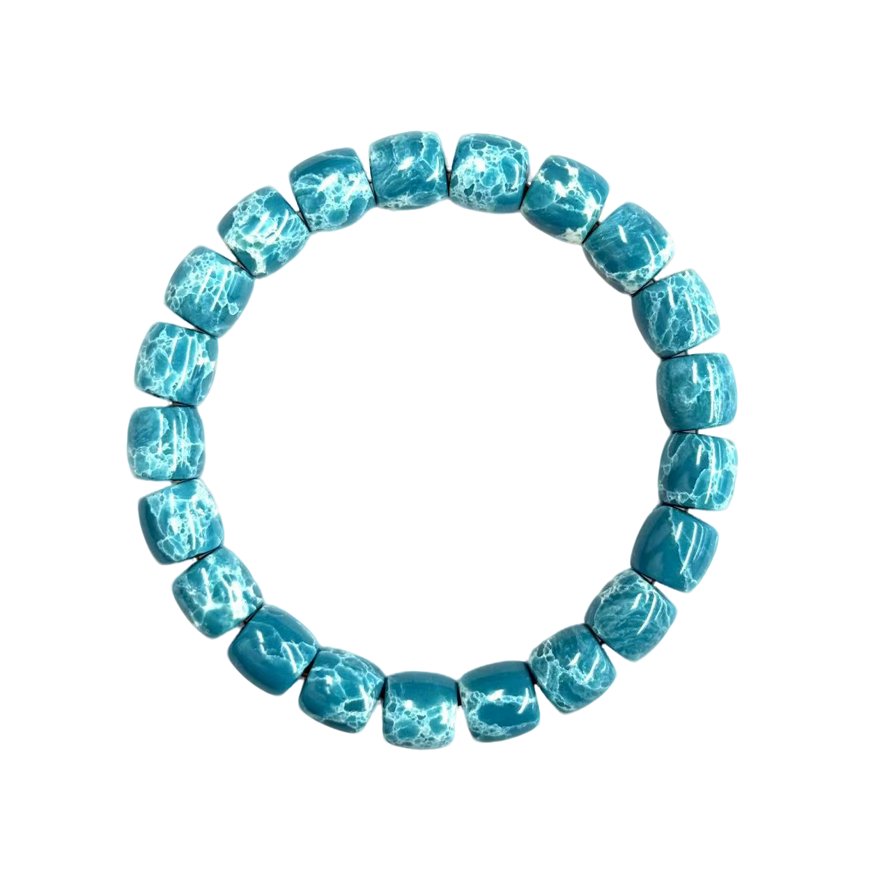 【符老板】s1335-国风设计款海纹石桶珠手串-赠礼盒