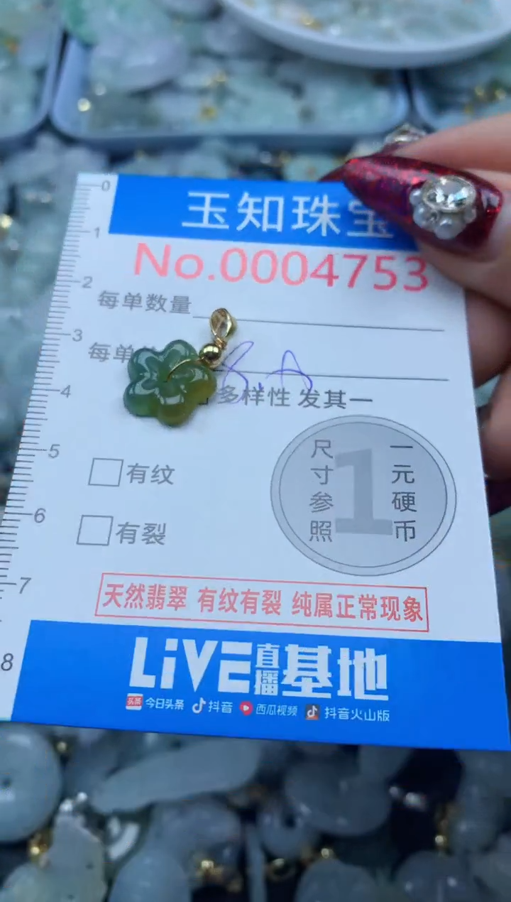 吊坠(不含链)未镶嵌翡翠4753