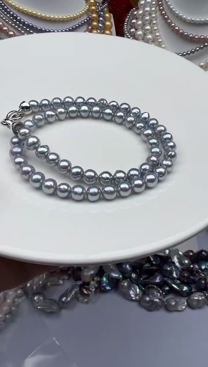 淡水珍珠未镶嵌颈饰1