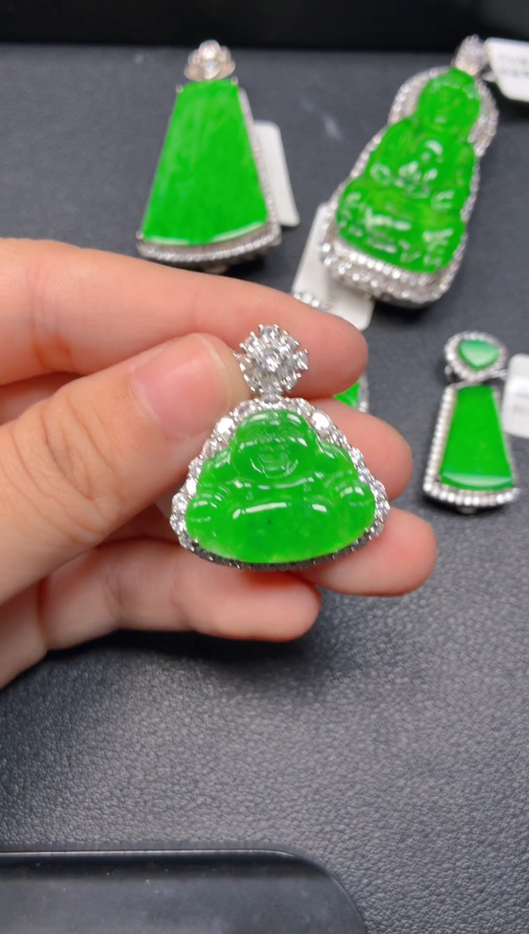 颈饰银S925镶嵌翡翠1