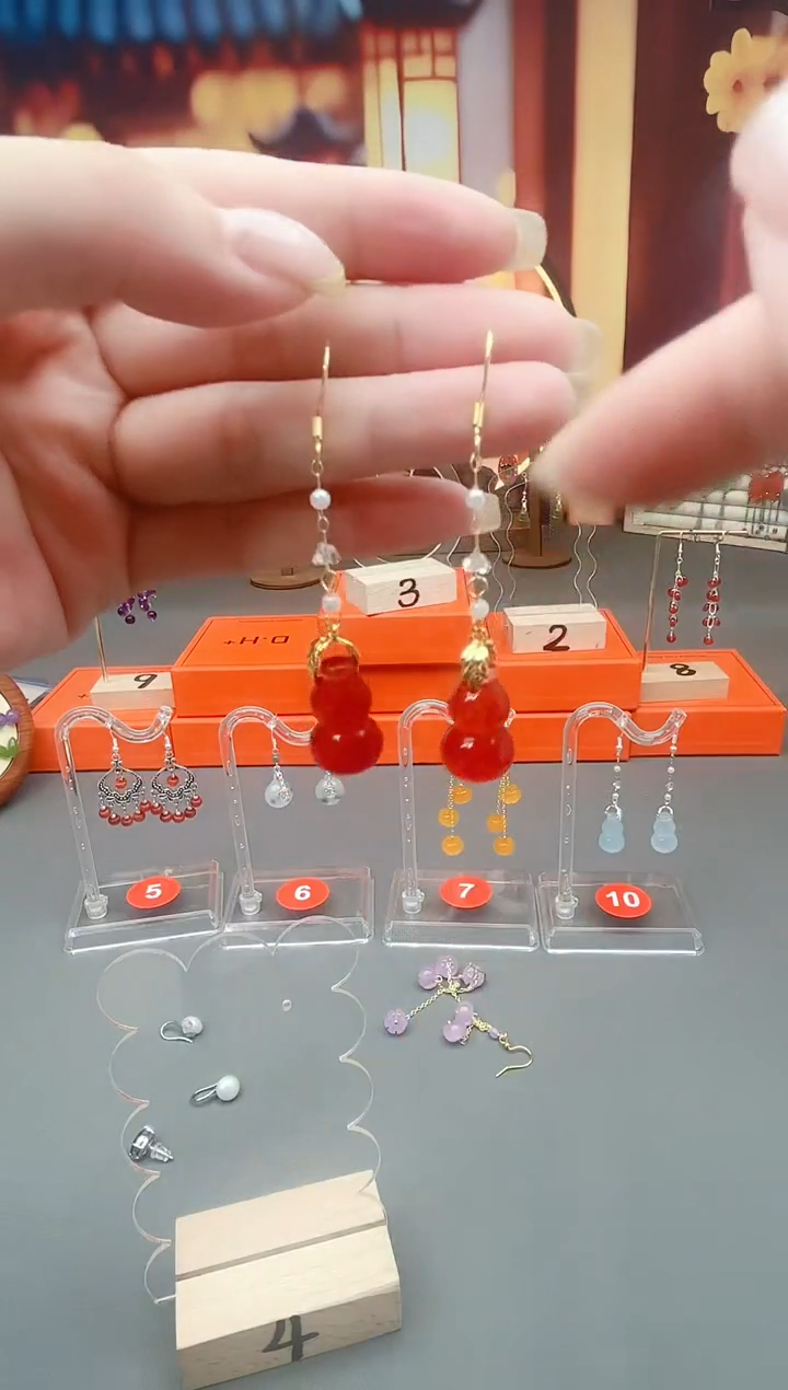 未镶嵌耳钉玛瑙/玉髓329