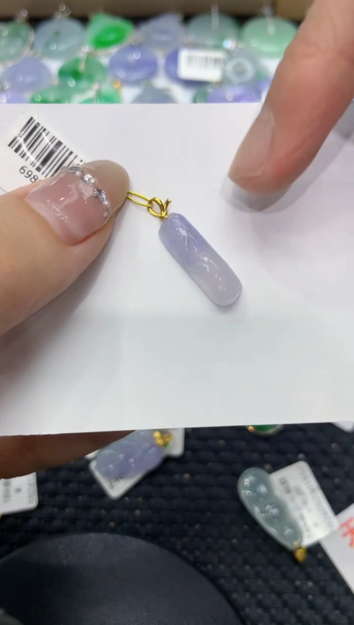 【闪购商品】翡翠颈饰18K金镶嵌222222222