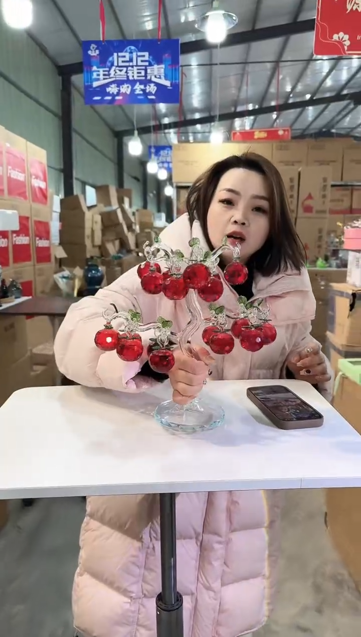 【闪购商品】玻璃于清花器M-早68