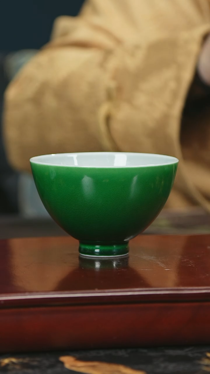 【闪购商品】瓷唐里郎窑绿小杯杯