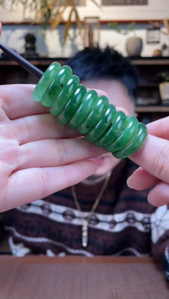 【闪购商品】和田玉指环未镶嵌24#碧玉指环YR多样性发一