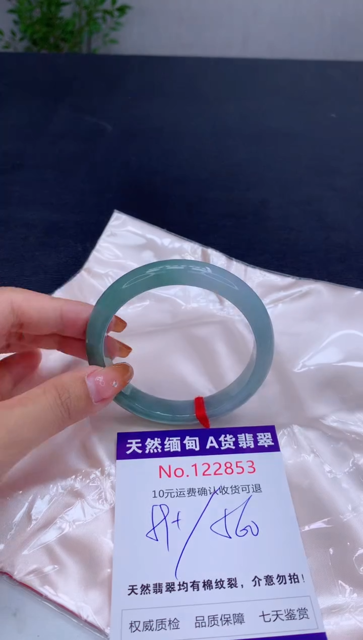 未镶嵌手镯翡翠有纹，完美者勿拍