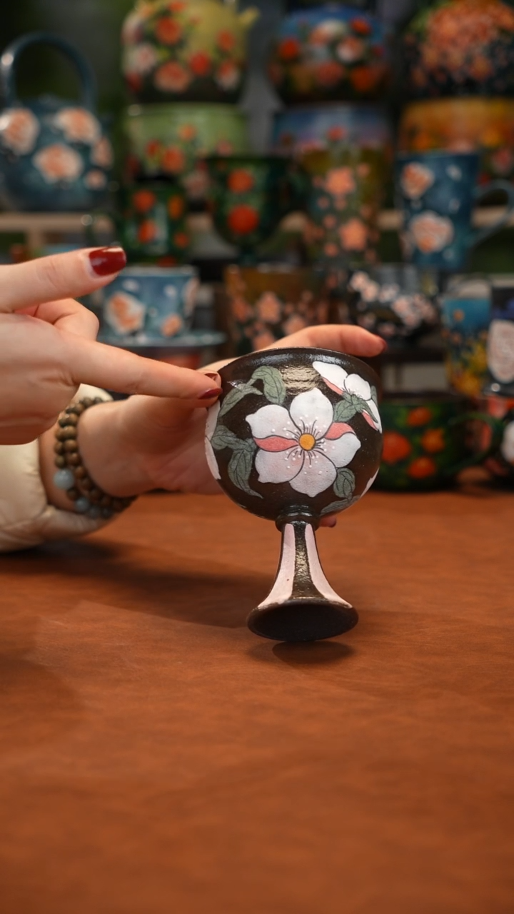 紫砂油画手绘釉下彩