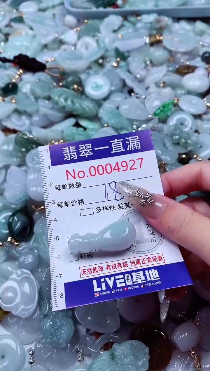翡翠未镶嵌吊坠(不含链)4927