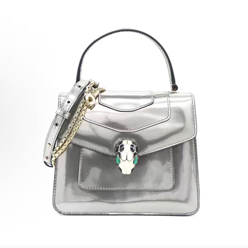 95新 BVLGARI/宝格丽 宝格丽 蛇头 银色 小号