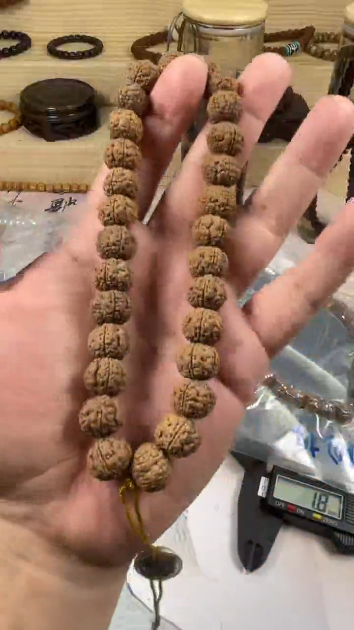 【闪购商品】金刚菩提吊坠密封包装原桩饕餮爆肉龙手持12mm