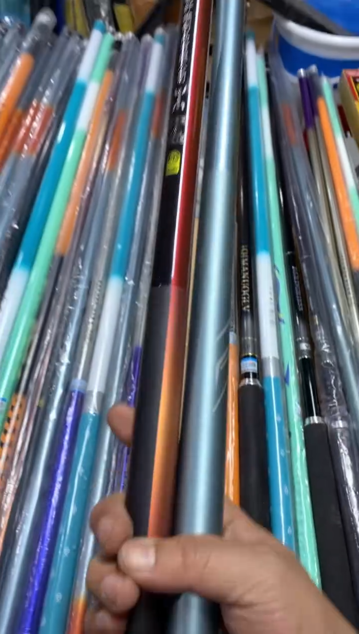 7.2米长节样品鱼竿颜色随机发介意勿拍