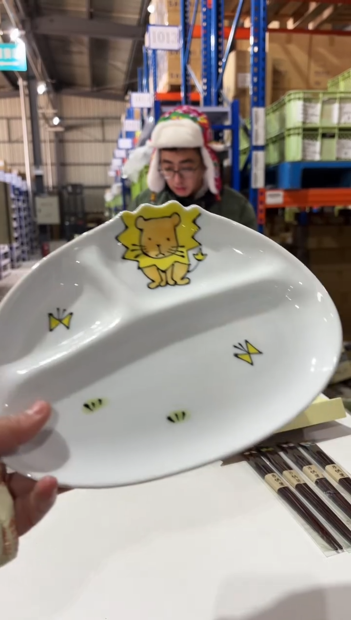 搪瓷狮子 小型分餐盘