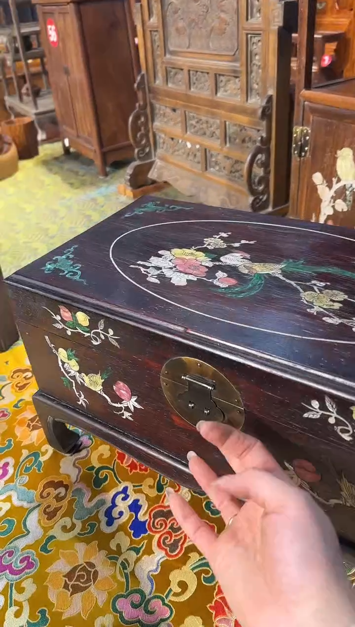 【闪购商品】木木艺邵氏紫檀长尾鸟腿箱498.88