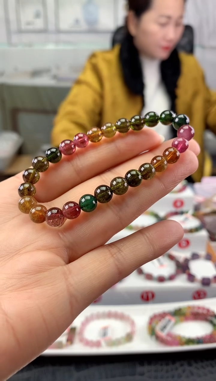 未镶嵌手串碧玺多样性发一条