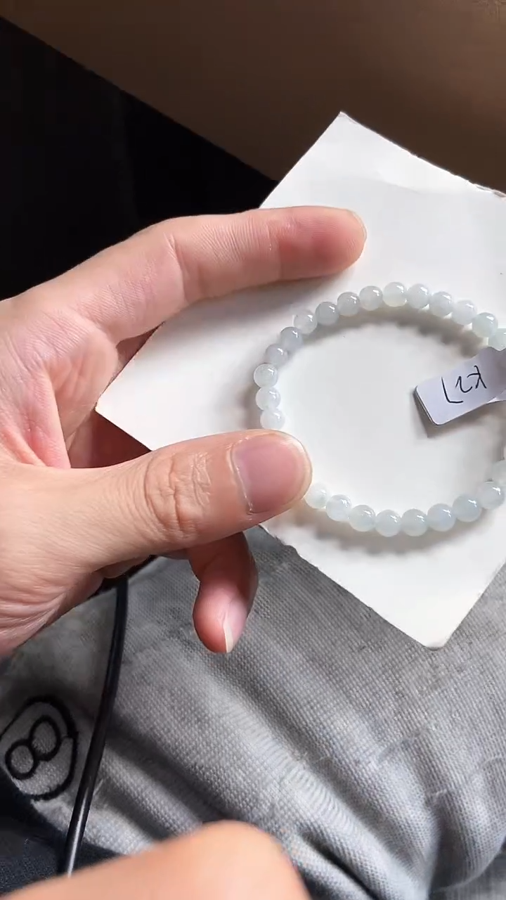 【闪购商品】翡翠手串未镶嵌天然A货翡翠手串K27