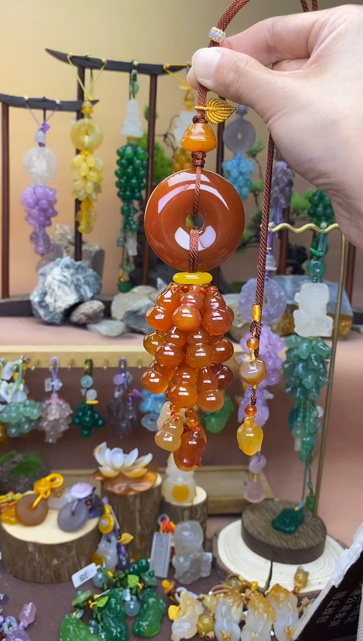 【闪购商品】玛瑙车挂未镶嵌            