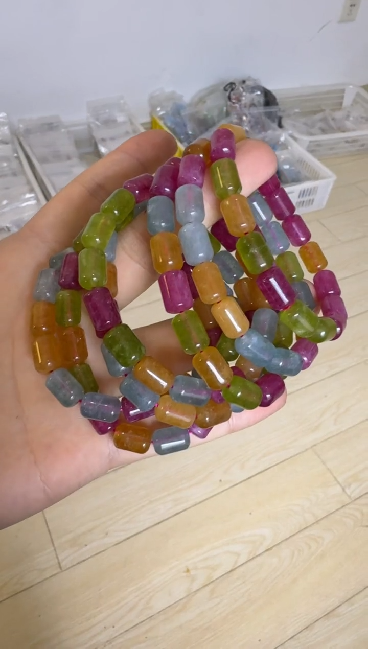 未镶嵌手链碧玺L91      