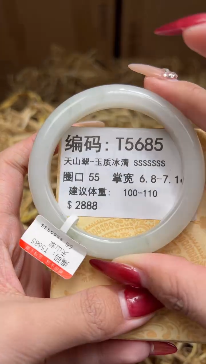 未镶嵌手镯石英质玉T5685