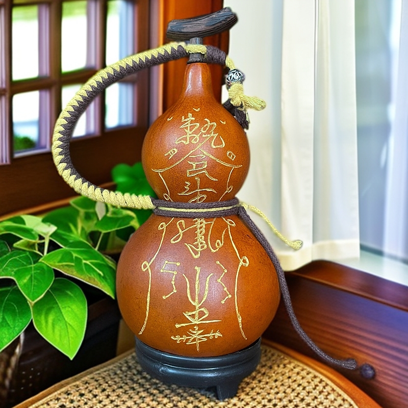 271非遗大漆工艺酒水葫芦摆件（400ML左右）