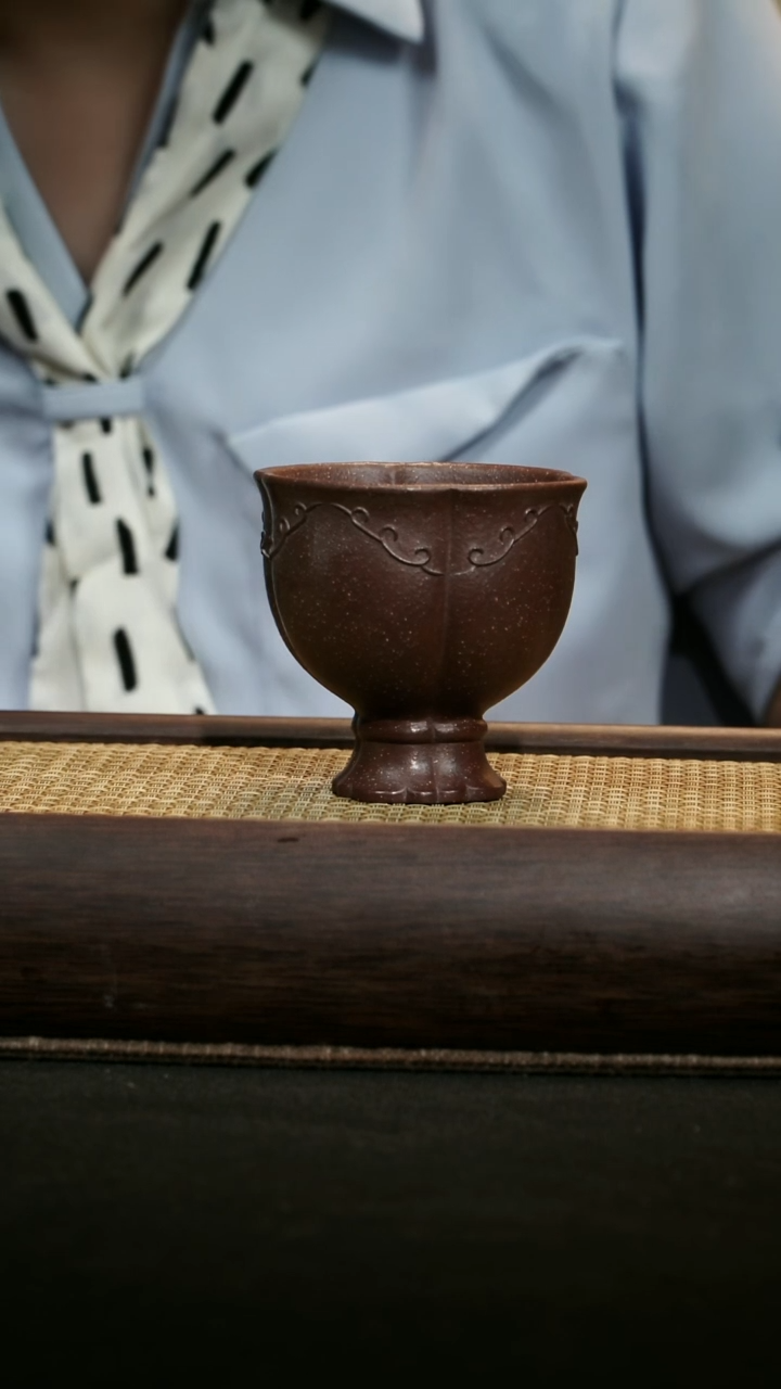 茶杯紫砂如意高脚杯