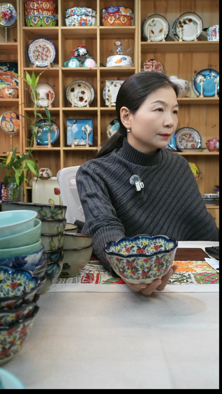 瓷片小可陶瓷高温2只米饭碗