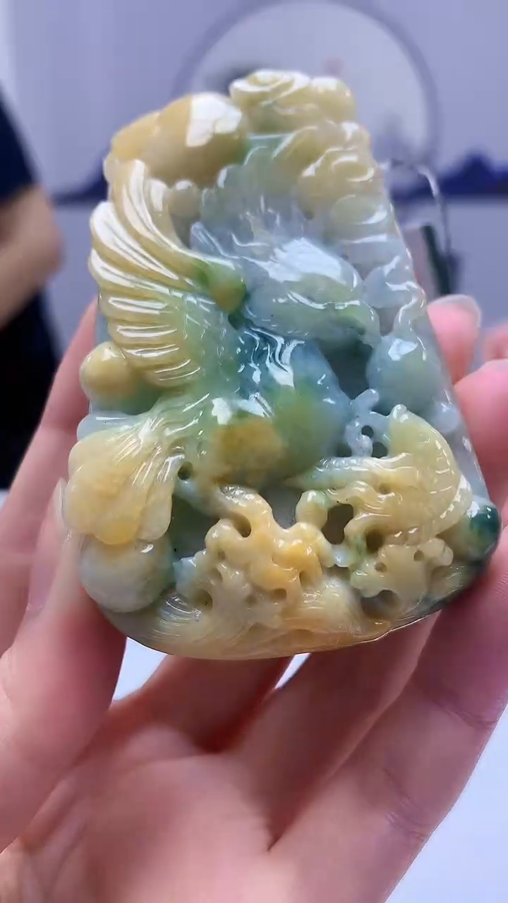 定制翡翠未镶嵌5152zm-毛货挂件抓住机遇95