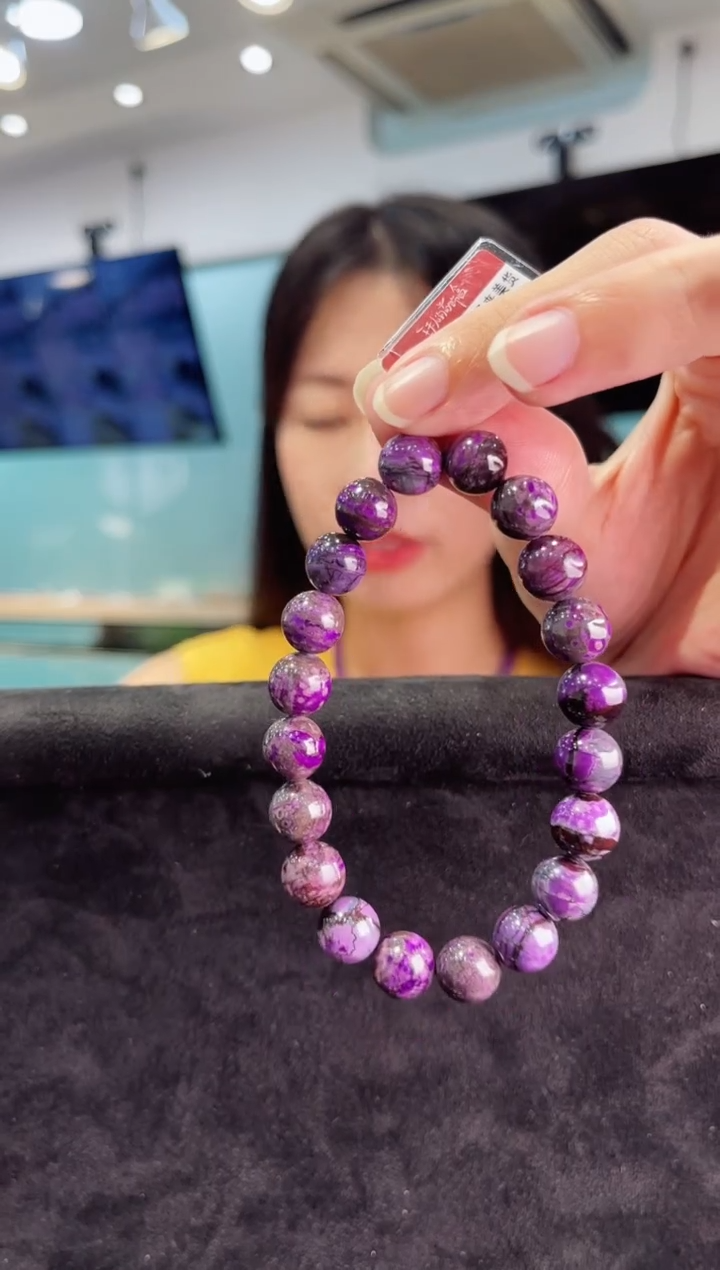 未镶嵌苏纪石（舒俱来）手串南非舒俱来老矿料