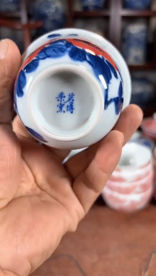 杯五彩瓷器杯子瓷器杯子