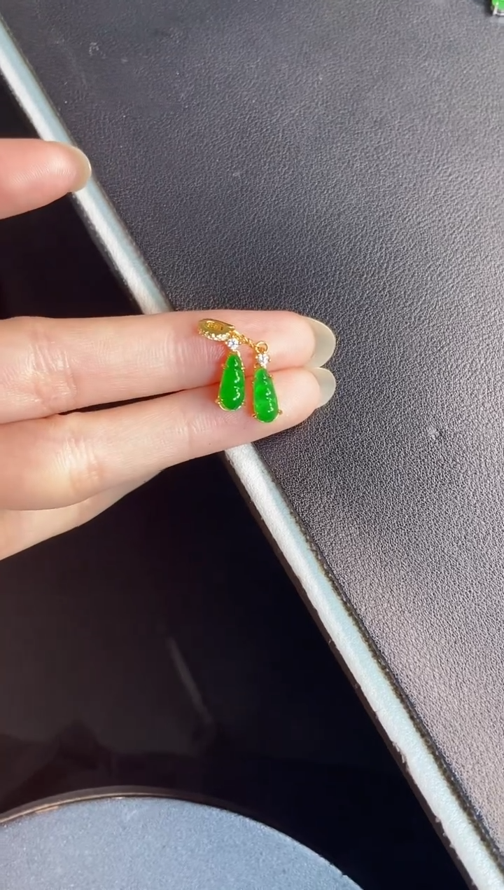 吊坠(不含链)银S925镶嵌翡翠1