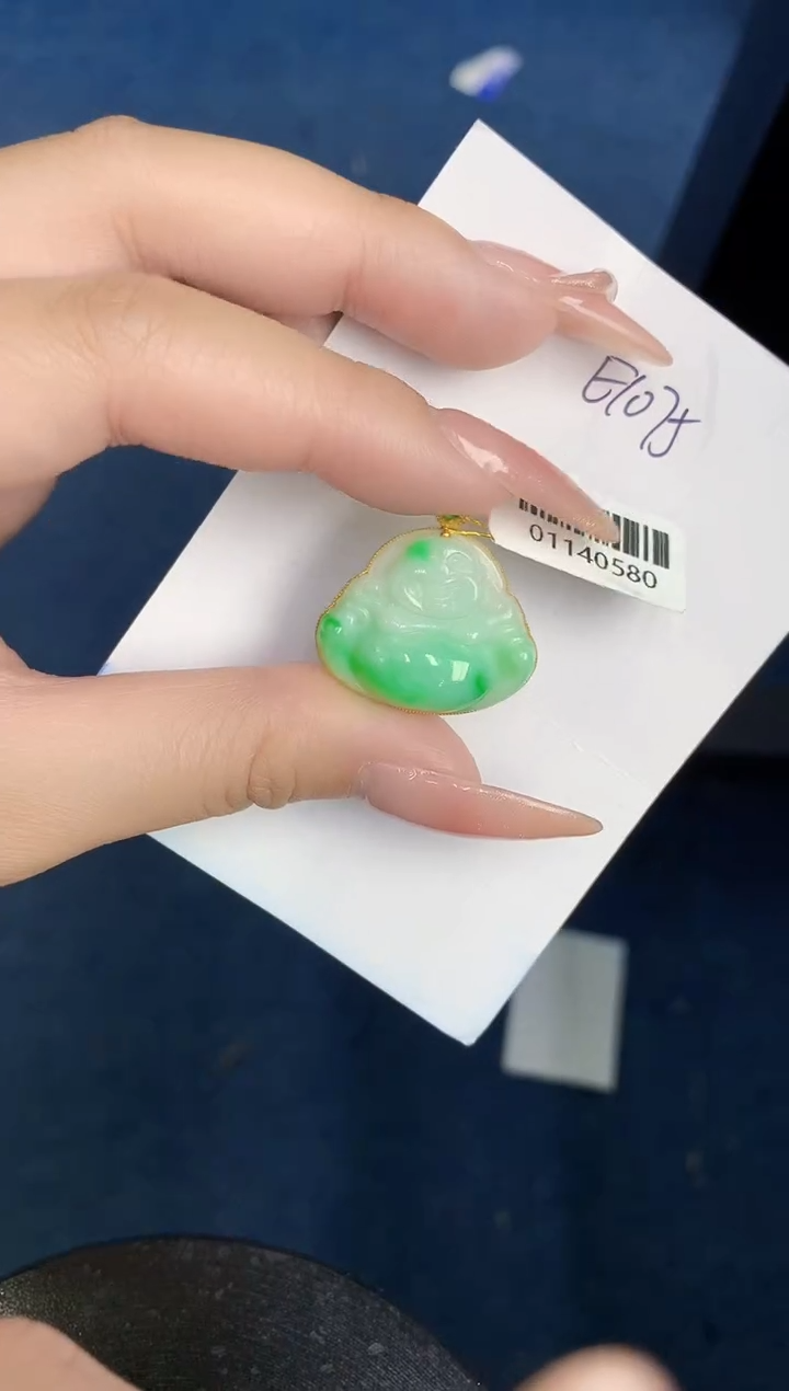 【闪购商品】翡翠颈饰18K金镶嵌000000000