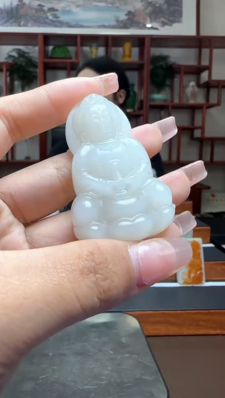 和田玉未镶嵌挂件