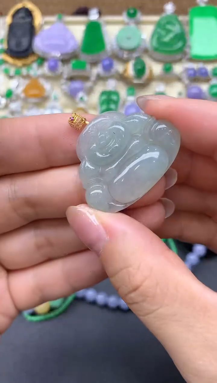 【闪购商品】翡翠颈饰18K金镶嵌146-中国好珍宝