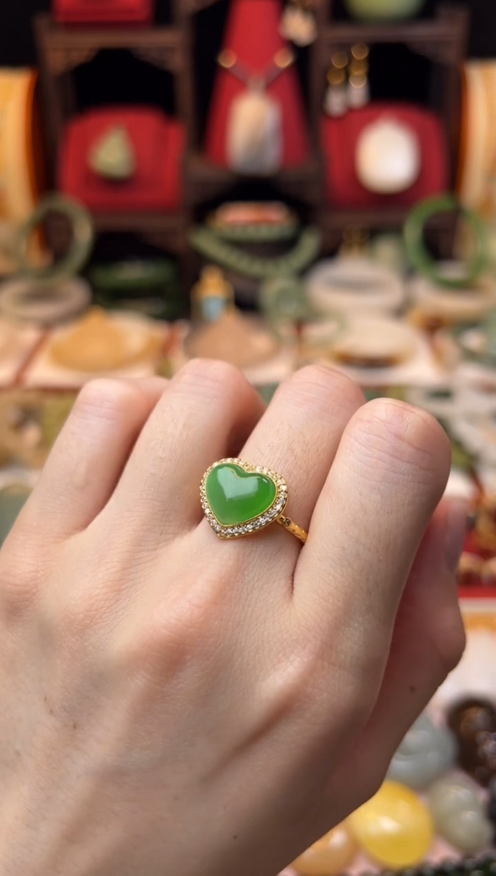 【闪购商品】和田玉戒指银S925镶嵌福利