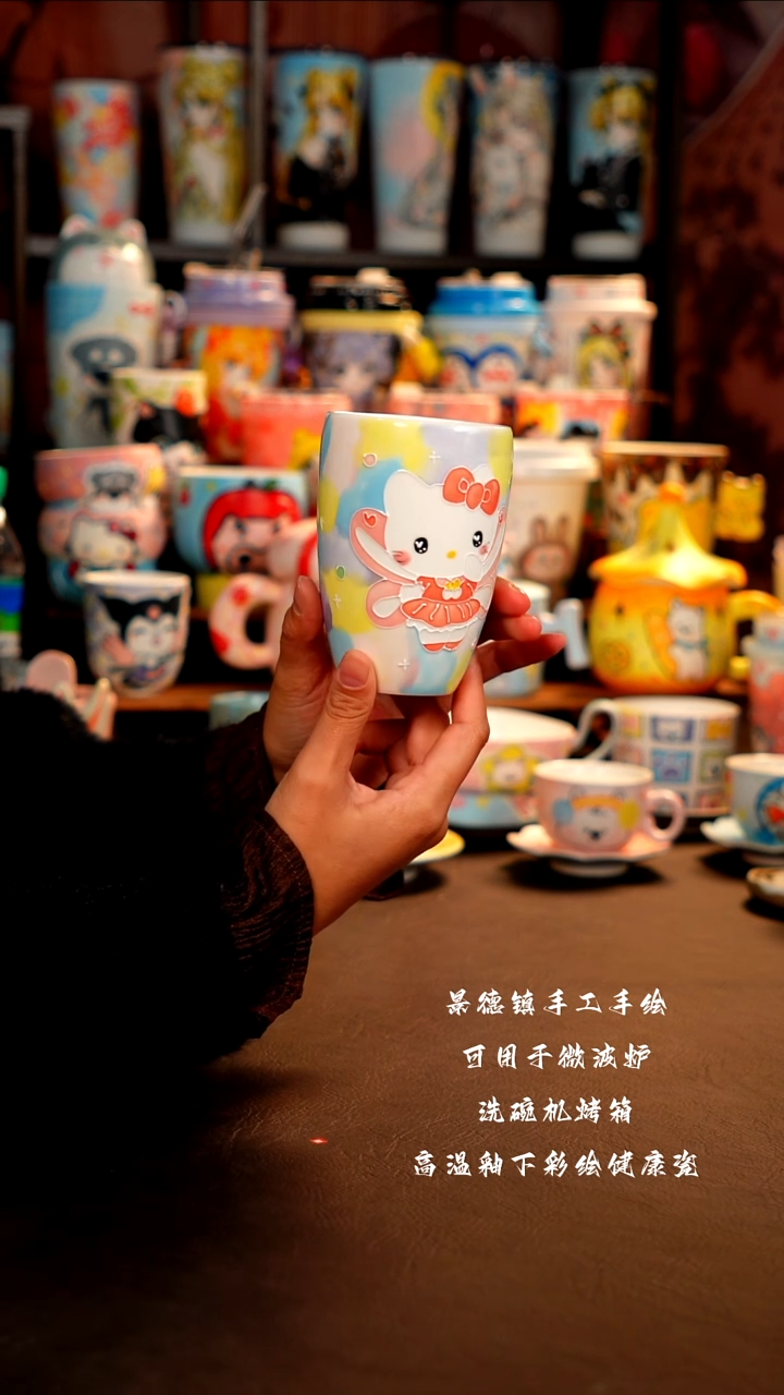 景德镇手工手绘杯杯