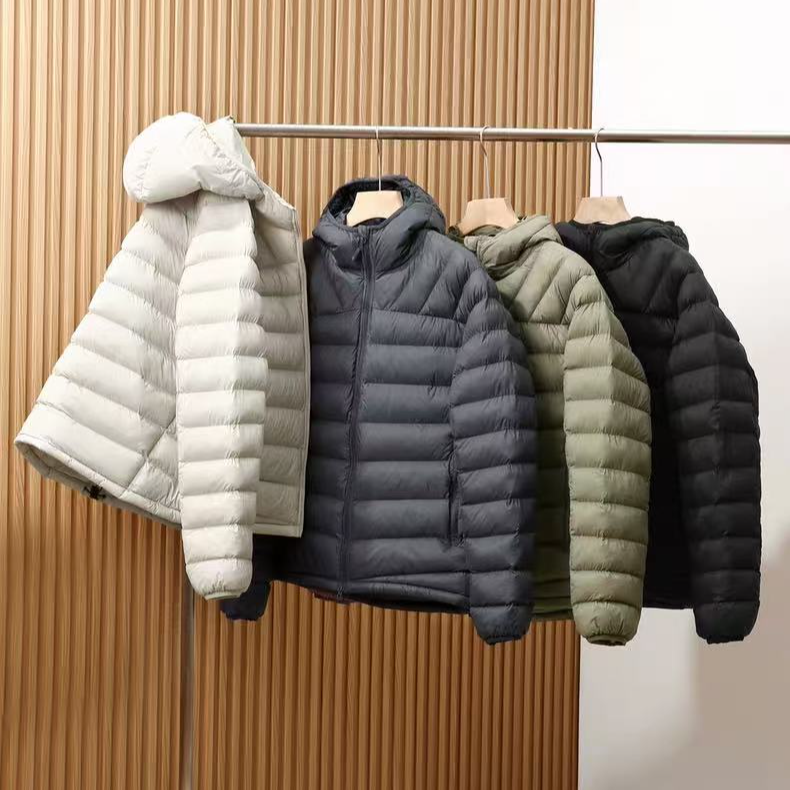 【轻量保暖】防风防泼水抗寒轻盈无束缚男士户外连帽排骨轻薄棉衣