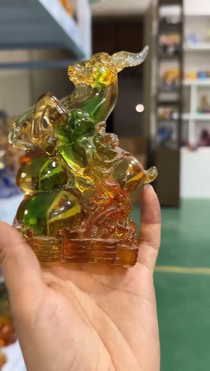 琉璃手工艺品福禄羊