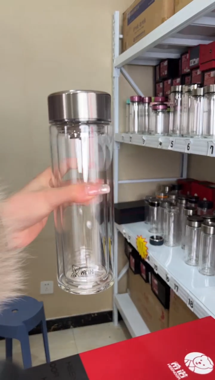 【闪购商品】双层高档395ml大容量茶杯