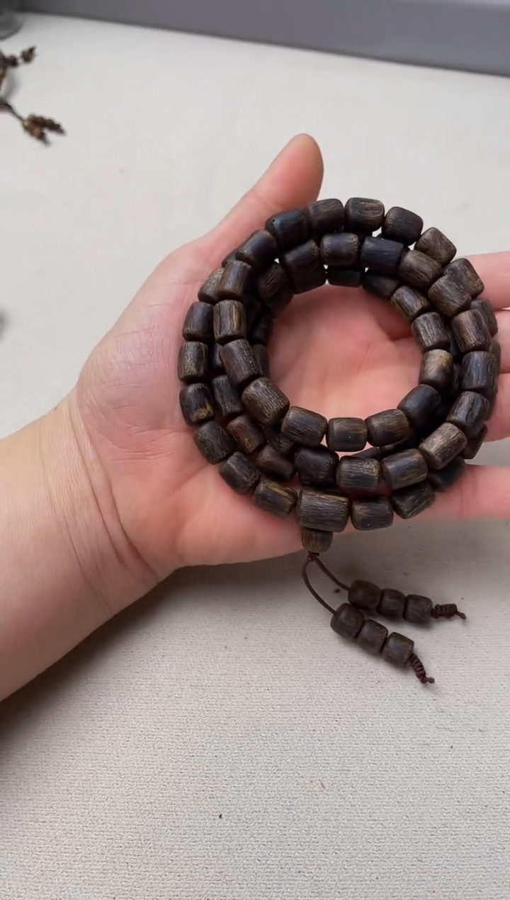 【闪购商品】沉香手串张勺子沉水随形卡8+48克