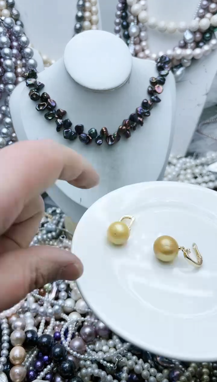 【闪购商品】淡水珍珠颈饰钛钢1