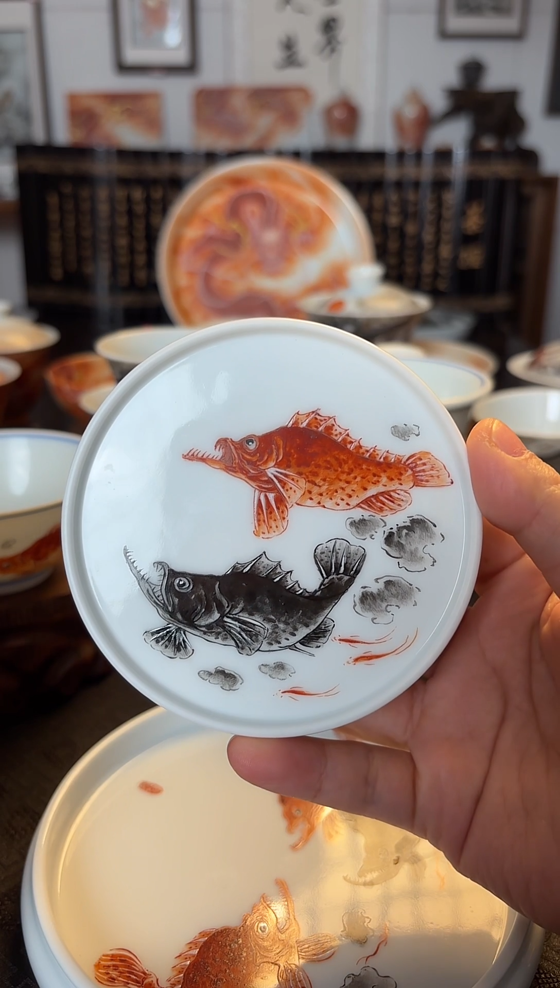 缪*胆鲑鱼盖置一个